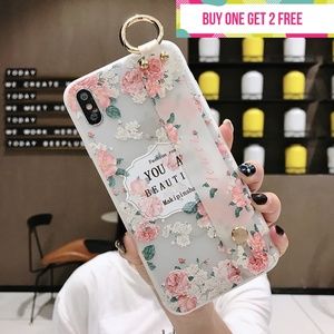 You Are Beautiful Phone Case with Wrist Strap